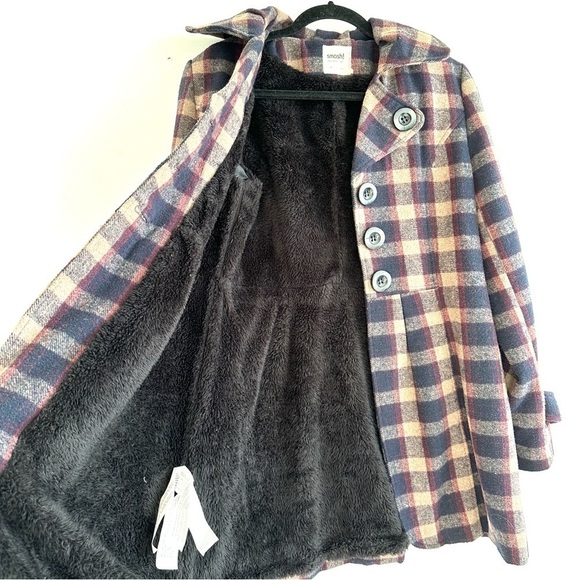 Checkered Pea Coat/Jacket - Picture 3 of 9